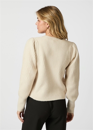 Puli knit cardigan Ivory Neo Noir 